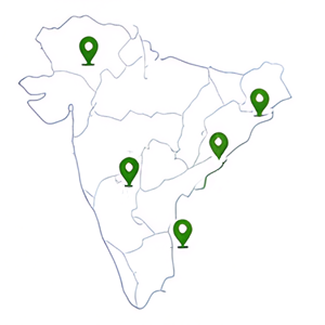 Map of South India